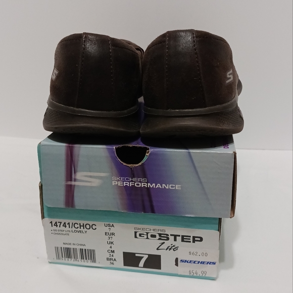 🔥 Skechers Go Step Lite Lovely Shoes Chocolate size 7 - Picture 4 of 10